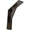 Ekena Millwork Traditional Steel Bracket, Antiqued Pale Gold 2"W x 8"D x 8"H BKTM02X08X08TRAPG - alternate 1